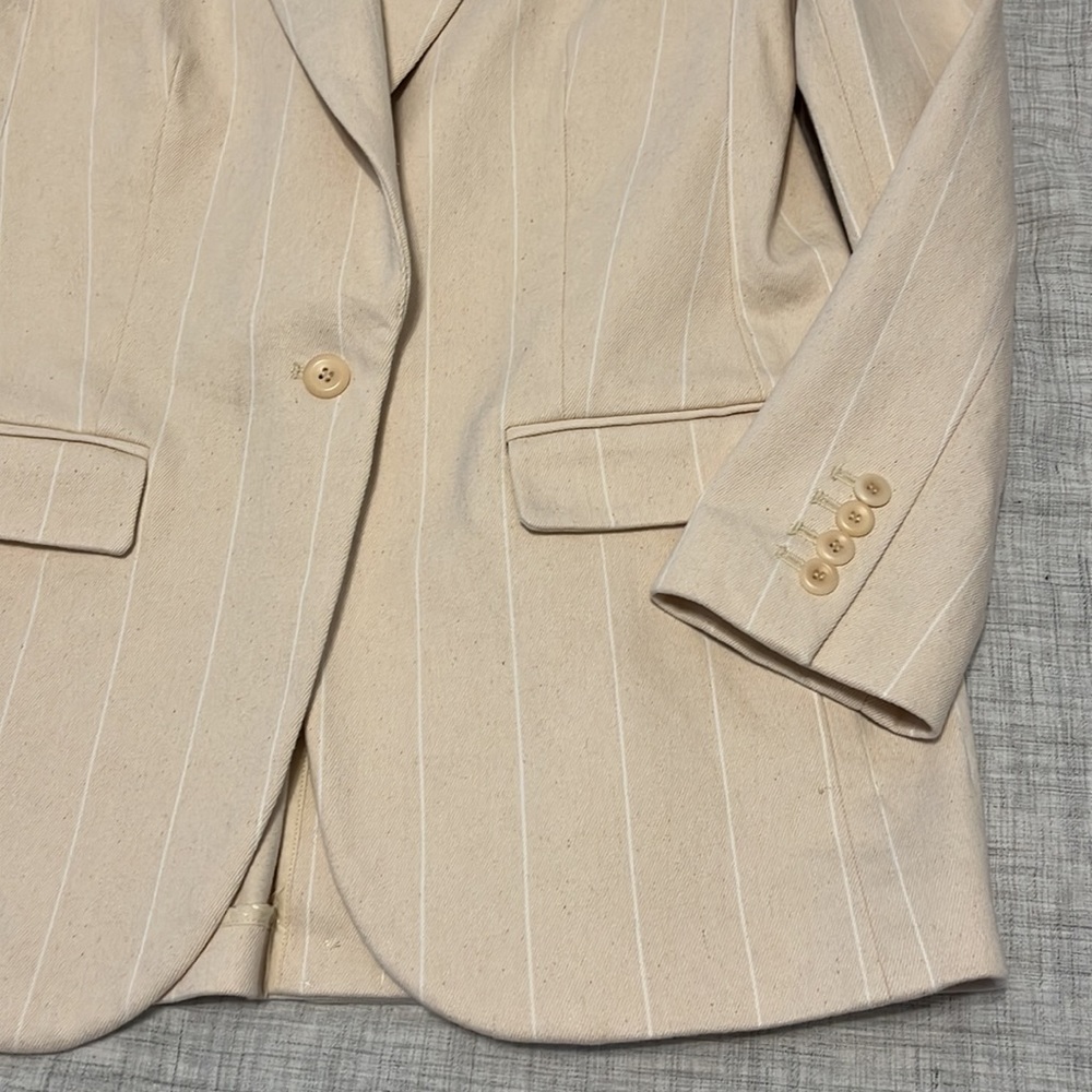 NWT J Crew Alfie blazer in natural denim stripe - Picture 4 of 12